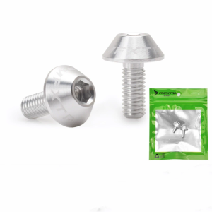 M5x12mm Bike Water Bottle Cage Fixing Bolts Titanium Alloy MTB Road Bicycle Bottle Holder Screws Air Pump Fixed Bolts
