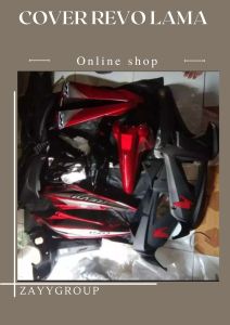 FULL BODY KASAR ALUS SEMOTOR HONDA REVO LAMA WARNA MERAH HITAM