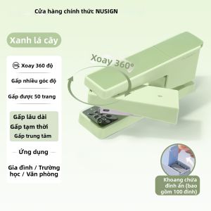 Nusign | Máy Bấm Kim Quay Được Kiểu Đẹp Tiết Kiệm Công Suất Dùng Cho Công Việc Nặng