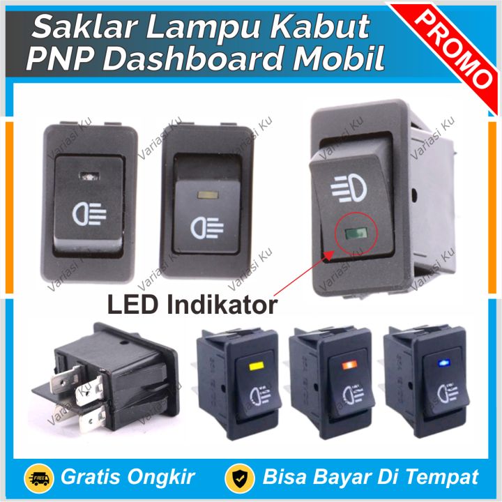 Saklar DC 12V ON OFF ON Kotak 4 Pin