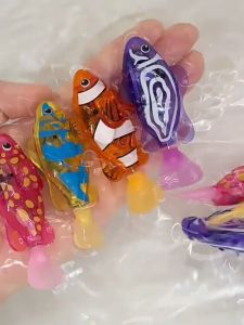 Baby Bath Luminous Induction Electric Small Fish Playing Water Pet Fish Swimming Fish Can Swim Simulation Clownfish Toy