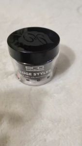 Eco Style Edge Styler Black Gel with Semi-Permanent Hair Color - Long-Lasting Hold Easy Application Vibrant Black Shade 89mL