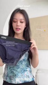 UNDR Celana Dalam Pria Katun Cotton Lembut Briefs Segitiga Triangle CD Kolor Polos Hitam Maskulin Laki Men Anti Jamur Gatal Harian Kantor Olahraga XXL 5003