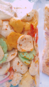 250 gr dan 100 gr krupuk seblak kering daun jeruk