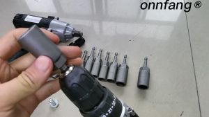 บล็อกยิงหลังคา 8+10 มม. 2 ตัว ยิงน็อต บล็อคขันสกรูใส่สว่าน เบอร์ หัวบล็อค บ๊อกซ์แกนแม่เหล็ก บล๊อกยิงหลังคา บล็อกน็อต