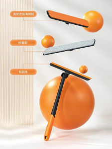 Three-In-One Glass Cleaning Tool Multi-Functional 2025 New Long Extendable Rod Home Use Window Squeegee Cleaning Tool