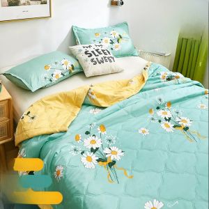 Cartoon Ice Silk Air Conditioner Quilt Summer Lightweight Washable Polyester Fiber Filled Student Single Double Size Cool Sensation