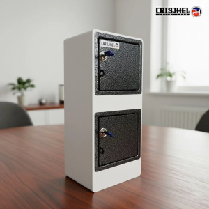 WHITE - Dual Door Alkansya Vault Multi Purpose Security box Direct Supplier & Manufacturer