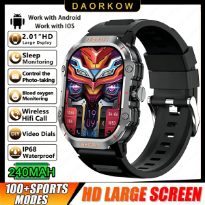 Military Outdoor GPS Sports SmartWatch 1.46inch IP68 Waterproof 400 MAh Battery Sport Mode Heart Rate Bluetooth Call SmartWatch