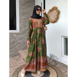 gamis muslimat NU semi sutra/seragam NU