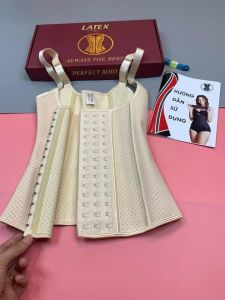 (FREE: thước dây) Đai định hình Gile latex thông hơi dài 29cm nhập khẩu nguyên chiếc từ Hy Lạp-Giúp đánh tan mỡ bụng và tạo 1 body hoàn hảo.