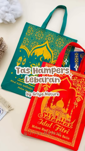 3 pcs Tas Lebaran Super Jumbo 45x38x20cm Spunbond Tebal | Tas Parcel Idul Fitri | Tas Hampers Lebaran Besar | Tas Parcel Idul Fitri Spunbond | Goodie Bag Lebaran Murah | Tas Hampers Hari Raya STBSB 2