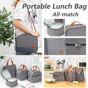 Thermal Insulated Lunch Bag Waterproof Cooler Lunch Bags for Women Men Work School Picnic Hiking