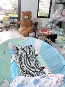 (Nhộng đẹp)Túi ngủ cao cấp cho bé-Nhộng co giãn thoải mái- Chất mềm mịn- khóa kéo 2 chiều chắc(tặng vòng dâu cho bé)