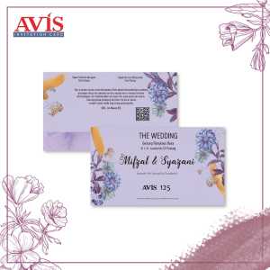 (Isi 100 pcs) Blangko Kertas Undangan Pernikahan AVIS 125 Harga Termurah Gratis File Setting