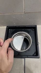 Living Fair - 15x15cm Anti Smell Anti Pest Floor Trap Tile Insert Floor Drain Anti-Rusting Stainelss steel Floor Trap