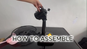 Standard Electric Fan Desk Fan 16" Black Version Banana Blade SDS 16B/ SDX 16B1