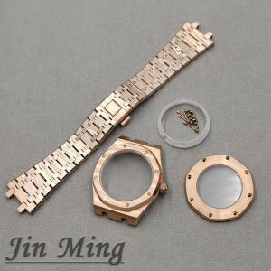 High Quality 41mm Suitable For NH35/NH36/4R36 Movement Replacement Watch Case + Strap Sapphire Glass Stainless Steel