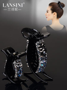 Korean Style Crystal Hair Claw & Women's Fashion Simple Tail Hair Clip