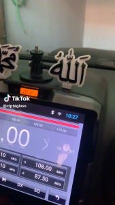 HIASAN PAJANGAN DASHBOARD MOBIL ALLAH MUHAMMAD VARIASI TIMBUL 3D BAHAN FIBERGLASS