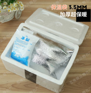 Túi Cách Nhiệt Bằng Giấy Bạc Dày Dùng Một Lần Túi Bảo Quản Lạnh Hải Sản Túi Đá Túi Cách Nhiệt Bằng Giấy Bạc Túi Đựng Thực Phẩm