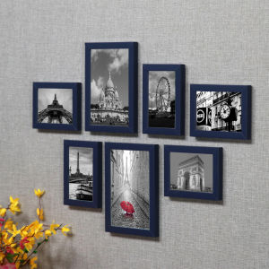 รูปภาพนอร์ดิกแบบไม่ต้องเจาะเพื่อตกแต่งผนัง บันทึกความสร้างสรรค์แบบอิสระ ภาพรวมเรียบง่าย กลุ่มกรอบรูปติดผนัง กลุ่มกรอบรูปติดผนัง