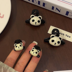 Cute Panda Hair Clips Baby Girl Hair Bands Childrens Accessories Lovely Hair Ties Baby Head Ropes Internet Famous Forehead Clips