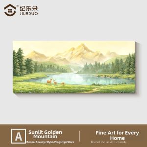 JILEDUO | Hand-Painted Landscape Oil Painting Wall Art