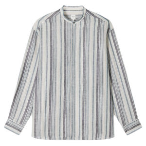 Loose Fit Linen Colorful Striped Breathable Shirt