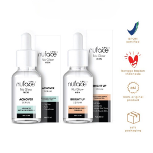 Nuface Men Serum Pria Glowing BPOM Viral Mencerahkan Wajah Penghilang Jerawat