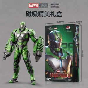 Original ZD Toy Iron Man MK9 MK12 MK16 MK17 MK21 MK22 MK24 MK35 MK37 MK41 MK47 MK50 MK85LED Action Figure Garage Kit Boys Gift