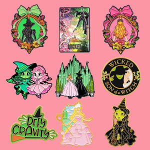 Wicked Witch Enamel Pin Princess Movies Brooches Woman Men Backpack Accessories Bags Badge Gothic Lapel Jewelry Friends Gift