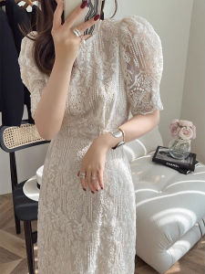 Summer French Luxury Slim Lace Sleeveless Dress