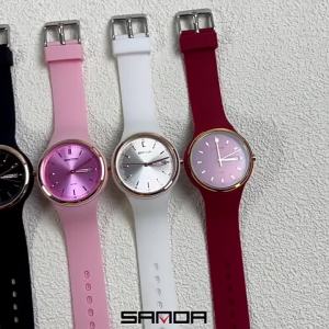 2025 Fashion SANDA Top Brand 6213 Female Student Casual Simple Womens Dual Calendar Elegant Female Student Quartz Wrist Watches