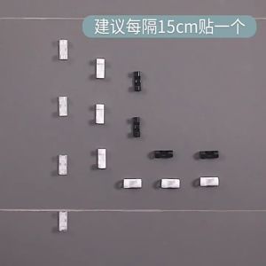 20Pcs Self Stick Wire Organizer Line Cable Clip Desk Wire Finisher Wire Clamp Self-adhesive Cable Organizer Line Home Cable Clip
