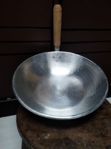 wajan sunduk/ wajan gagang/ wajan gagang kayu aluminium anti lengket diameter 26 cm handmade