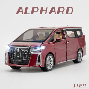 Quy Mô 1:24 Toyota Alphard xe hợp kim Mô Hình Xe mô hình đúc Âm Thanh Ánh Sáng Xe Những Người Yêu Thích Bộ Sưu Tập Trẻ Em Món Quà Sinh Nhật Kim Loại Đồ chơi bé trai