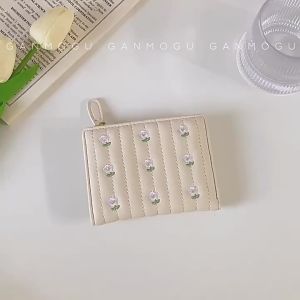 Genie Wallet - Motif bunga Dompet lipat- Tas wanita mini- Dompet kekinian- DOMPET NADIRA - KOREAN BAG
