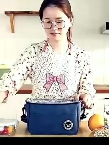 Large Capacity Lunch Bag Waterproof Insulation Bento Bag Sling Bag