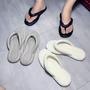 Mens beach slippers summer EVA slippers super soft bottom flip flops flat slipper for men