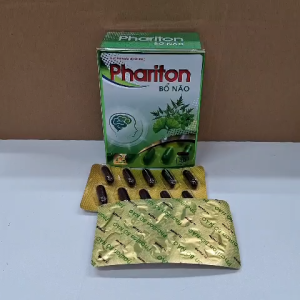 Viên uống Phariton Bổ Não giúp giảm đau đầu hoa mắt chóng mặt hộp 30 viên