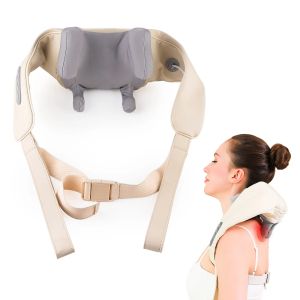 foreverlily | Máy Mát Xa Cổ Và Vai Không Dây Shiatsu Kneading Khăn Choàng Massage Thư Giãn Để Giảm Đau Lưng Cổ Tử Cung Của Foreverlily