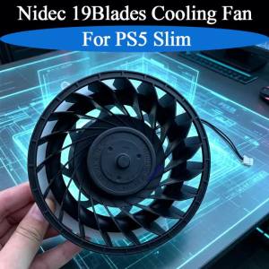 For PS5 Slim NIDEC 19 Blades Durable Internal Cooling Fan Replacement Internal Cooler Fan For PS5 Slim Host Silent Fan Accessory