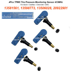 4Pcs TPMS Sensor 433MHz 13581561 13598773 13506028 For Cadillac CT4 CT6 Escalade XT4 XT5 XT6 For GMC Sierra 1500 2500 3500