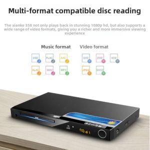 High Definition DVD Player CD VCD Blue Ray Movie Full Format Game Disc USB Video Audio Player Home Entertainment System