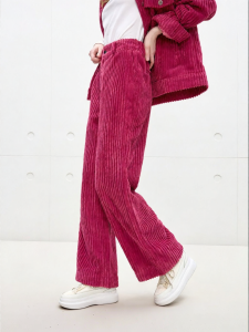 Juicy Couture | Womens Loose Straight Corduroy Trousers