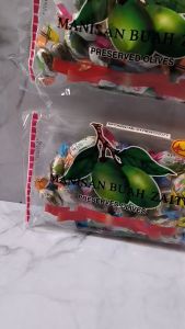 iCantiq 1 PC Hai Wan Qiao Manisan Buah Zaitun Tanpa Biji 250 Gram Buah Kana Olives Permen Imlek China Permen Zaitun