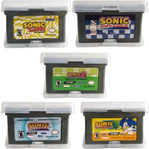 Bandai | Sonic 3 Game Card GBA Game Cartridge Bundle Sonic The Hedgehog Genesis Retro Platformer Game Card for Fans Collection
