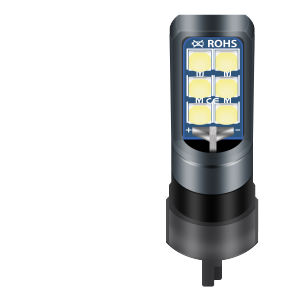 2 Chiếc PW24W PWY24W LED Bật Đèn Tín Hiệu DRL Đèn Chạy Ban Ngày Trắng/Vàng 3030 Chip 12SMD Xi Nhan CANBUS Không Lỗi Bóng Đèn Chống Thấm Nước
