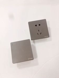 OWEISEN Saklar Lampu Frameless Luxury Panel 2 Arah - KG-WZHT-2 ABU-ABU